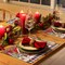 Christmas Placemats Set of 6, Rustic Holiday Gnomes Dining Table Mats, Washable Thick Cotton Linen - Heat, Wear Resistant Winter Place Mats for Kitchen Dining Table Decorations, 18 × 12 Inch